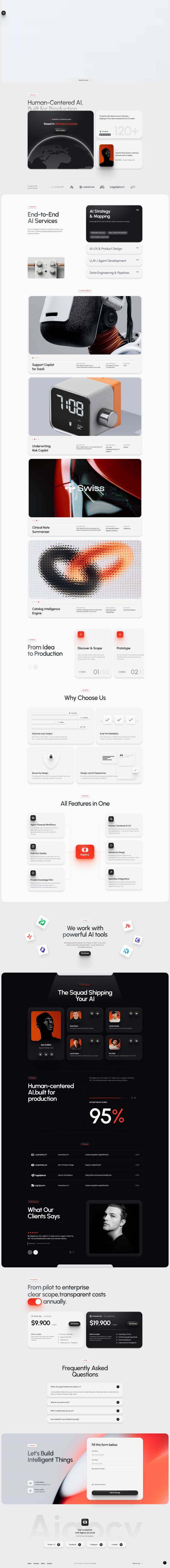 极简人工ai智能企业模版