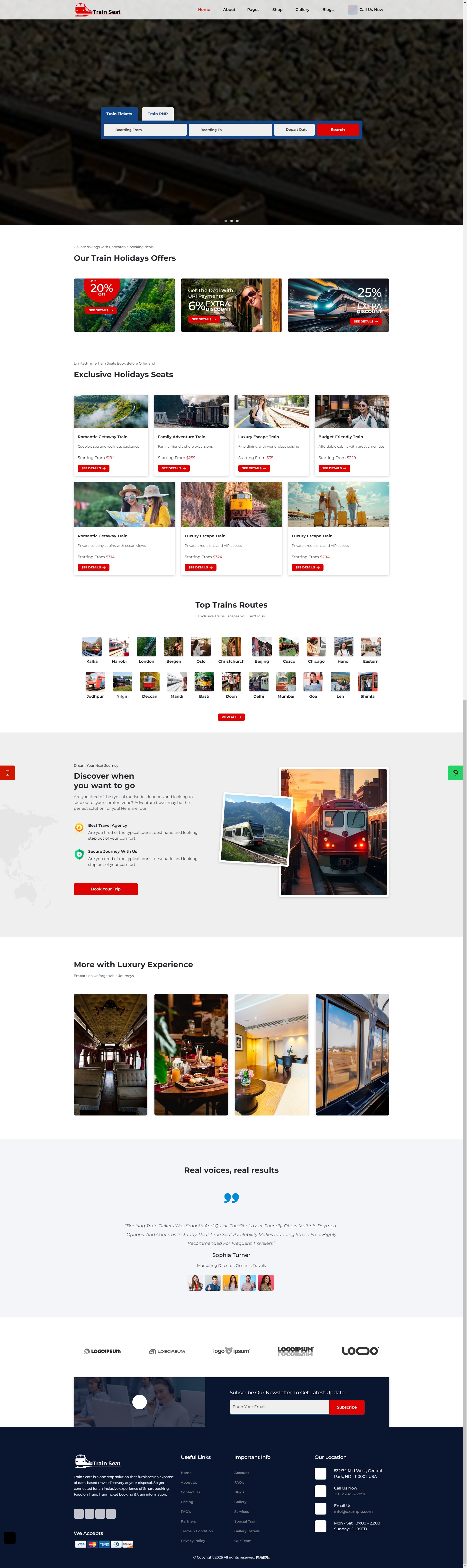 双布局线上票务服务平台响应式模版