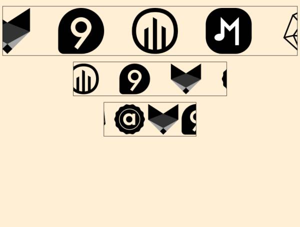 响应式无限滚动图标横幅