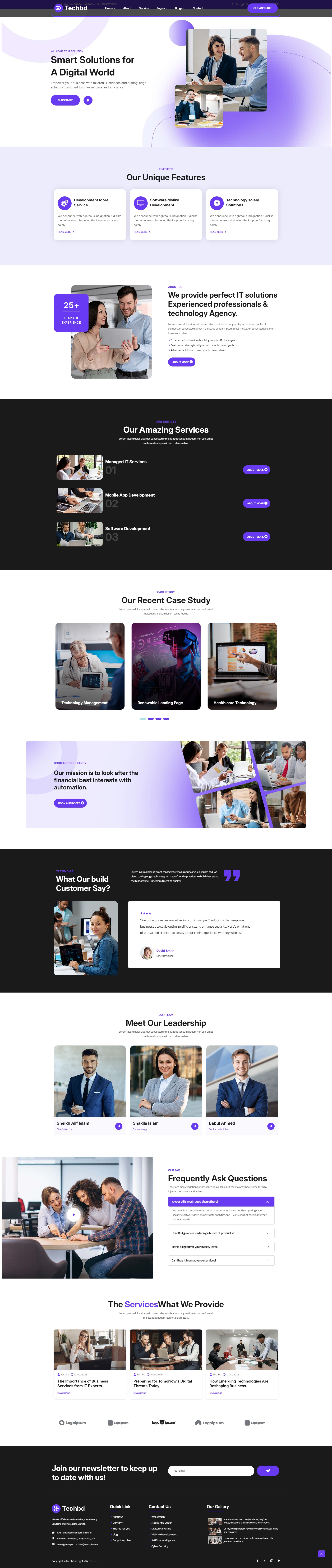 IT商业公司网站html5模板