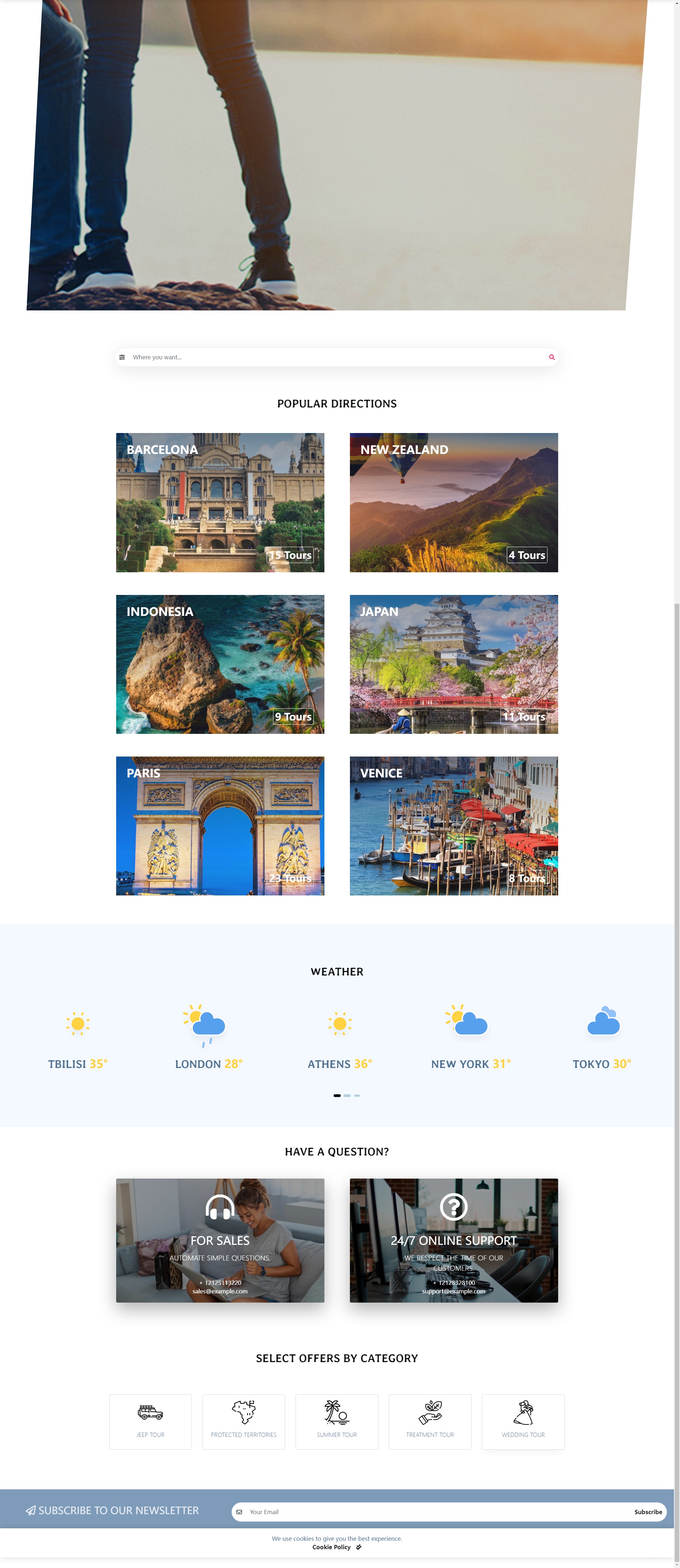 Html旅游定制服务平台网站模板