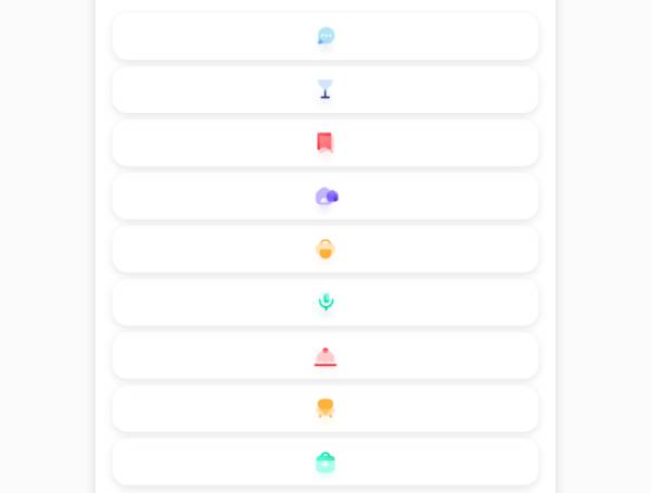 精美的svg玻璃质感图标套组