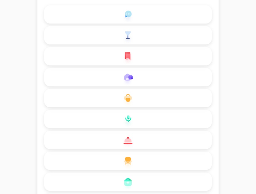 精美的svg玻璃质感图标套组