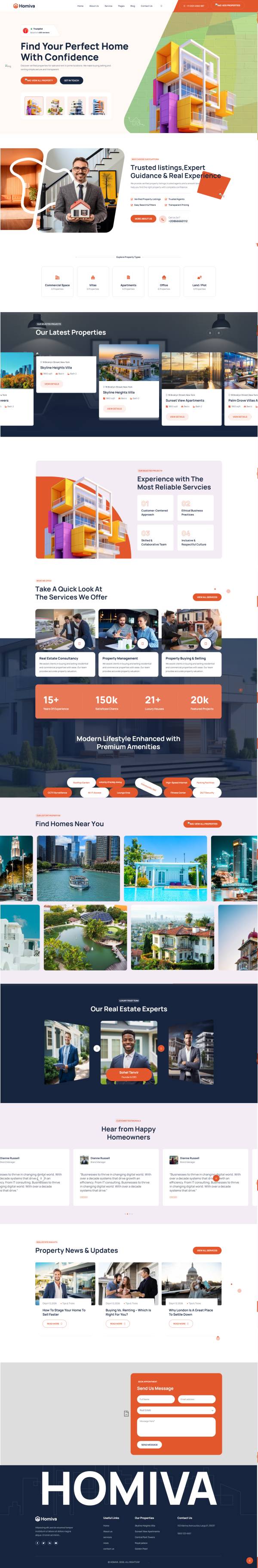 房地产门户响应式bootstrap5模板
