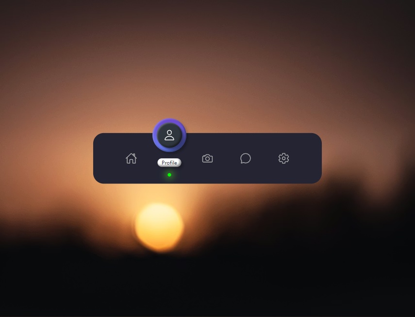创意css3网页菜单导航栏设计