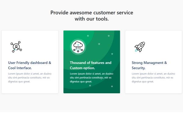 带有css3悬停动画的区块设计