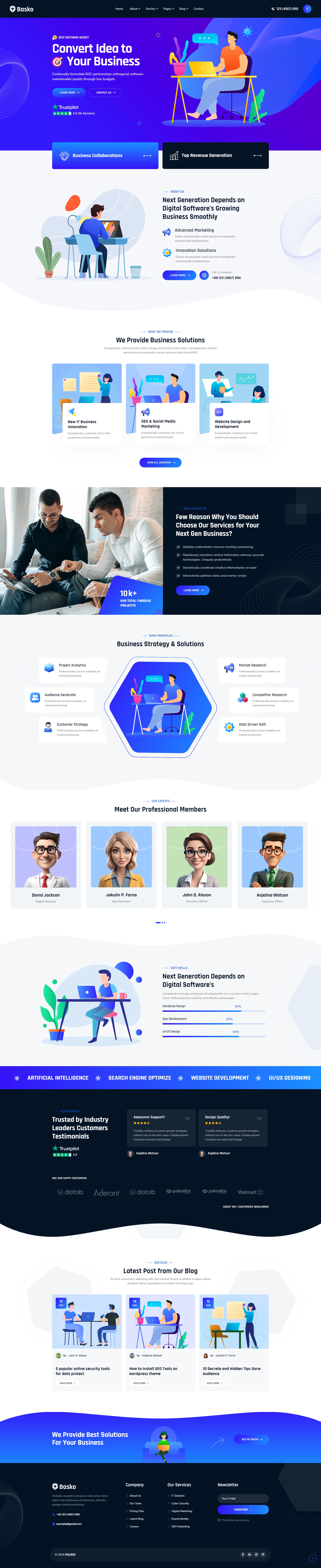 现代时尚互联网公司响应式模板