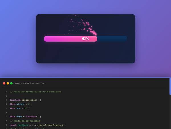 html5进度条加载动画特效