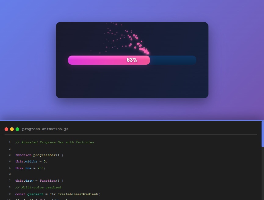 html5进度条加载动画特效