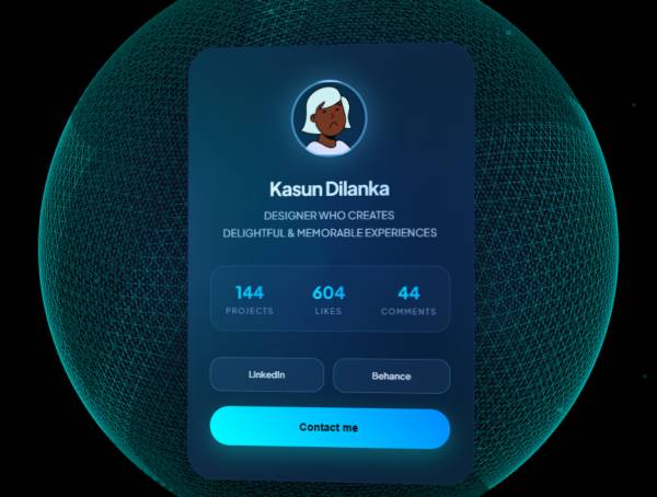 3d动画联系表单界面ui设计