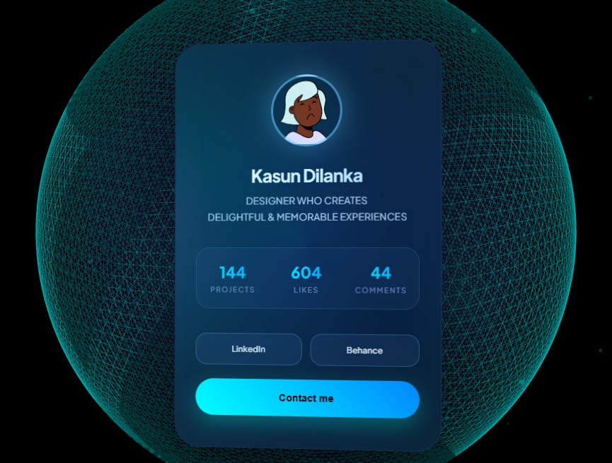 3d动画联系表单界面ui设计