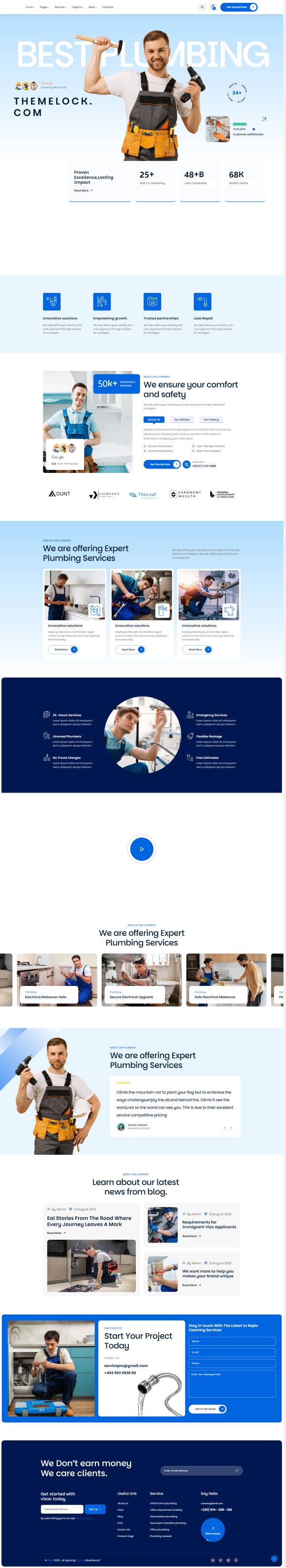 维修服务html bootstrap网站模板