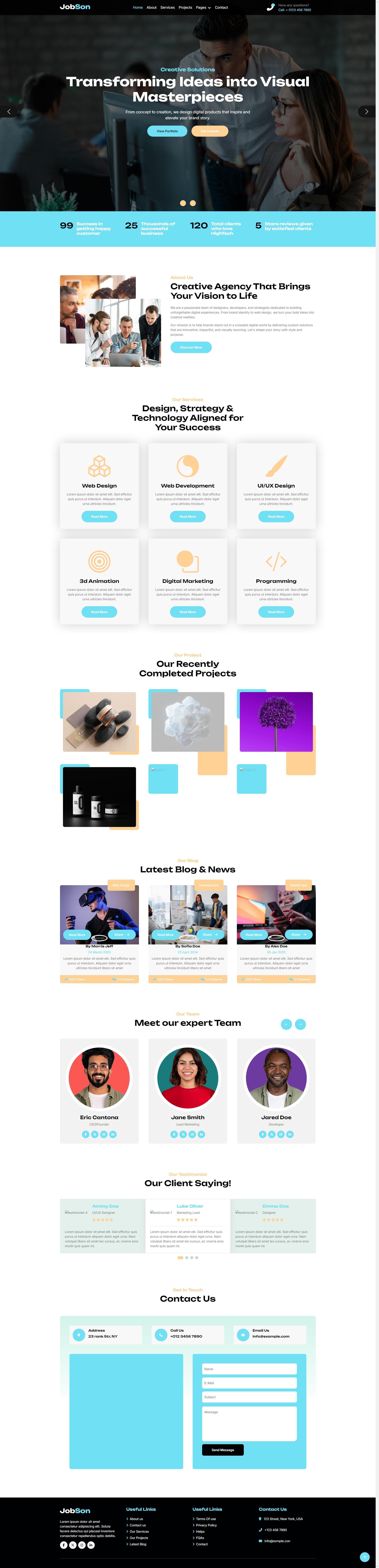 大气多用途HTML企业网站模板