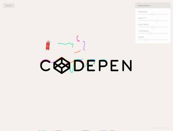 js+html+css绘制的彩色喷漆特效