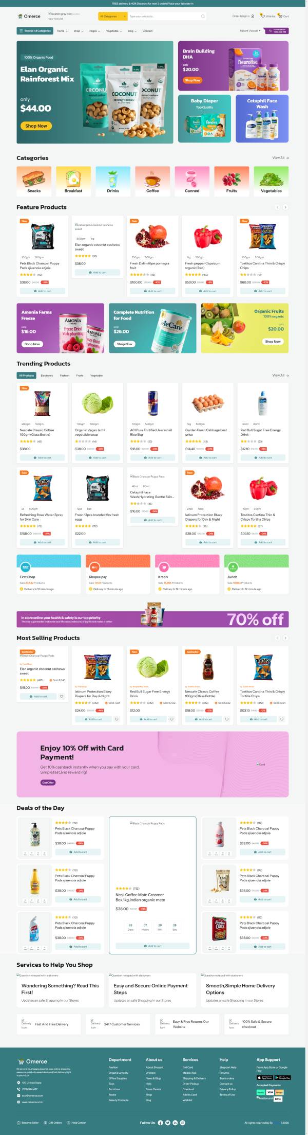 极简设计HTML Bootstrap电子商务模板