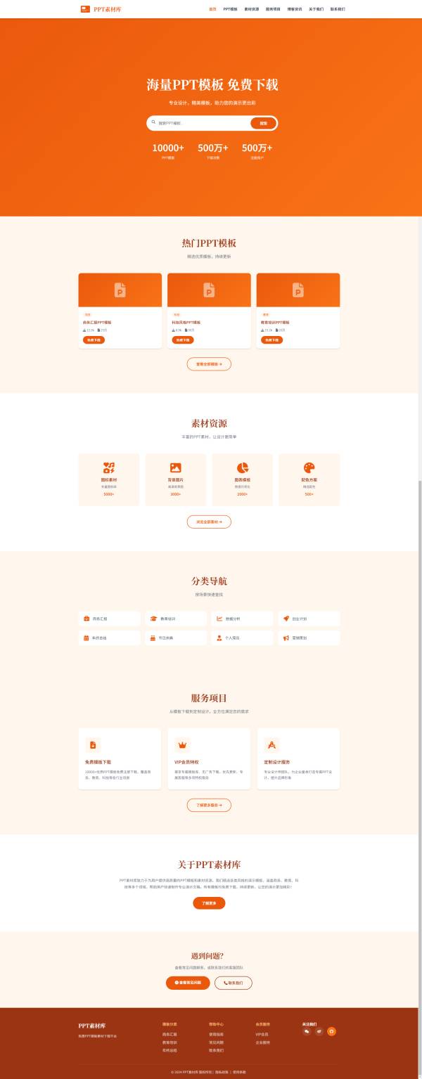 清新简约精选的简历模板下载网网站模板