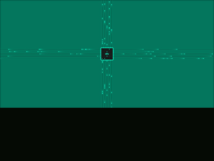  CPU 线性发光动态特效动画
