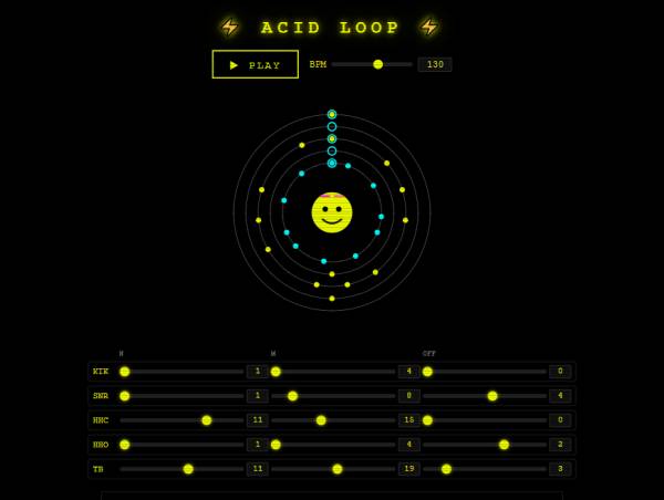 ACID 欧几里得序列器 CPC 环路特效素材