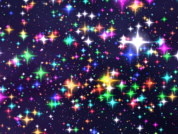 唯美夜空背景星星动画特效