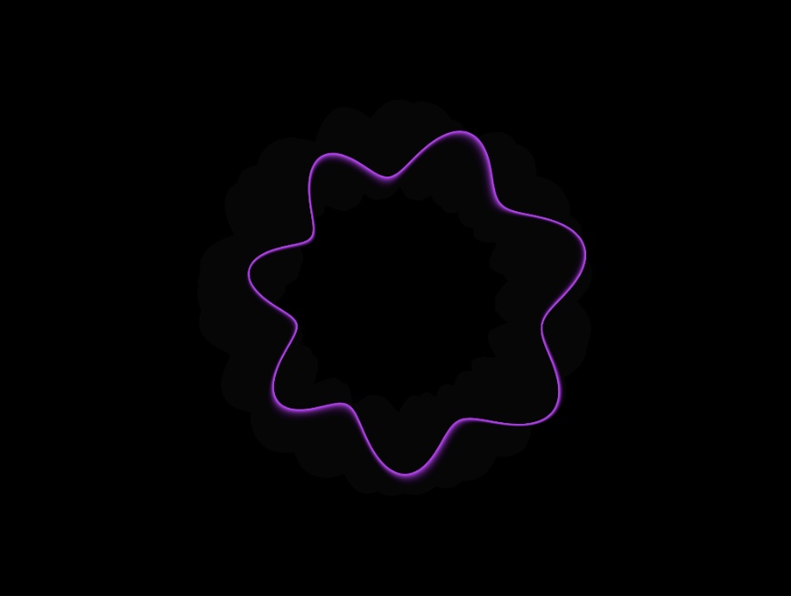 Canvas 流动渐变花型粒子动态特效素材