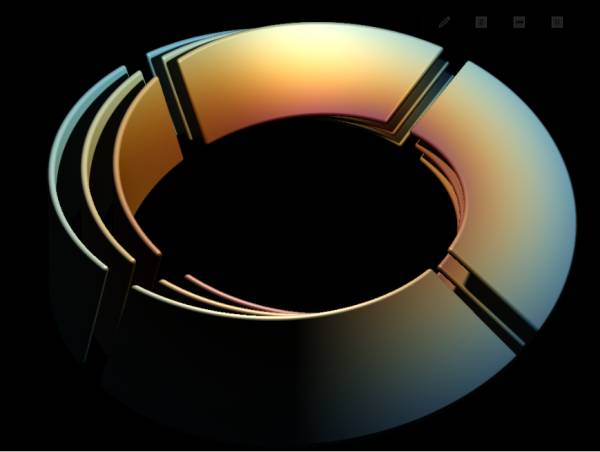 WebGL 三维圆环光影动态着色器视觉特效源码