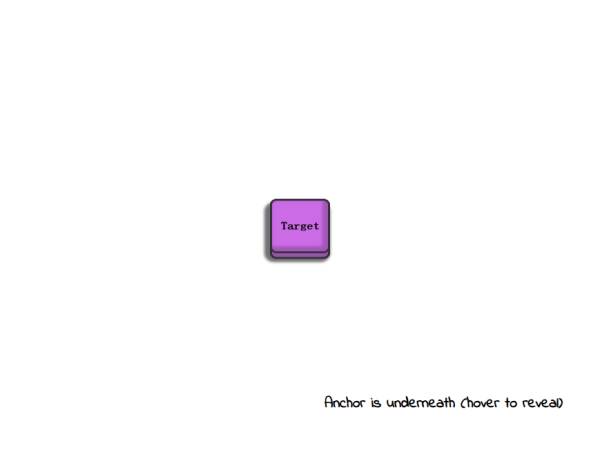 CSS 锚点定位 hover 触发元素交互动画演示