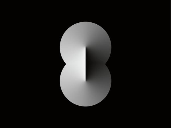 CSS8 自定义属性实现 8 字形径向渐变图形特效