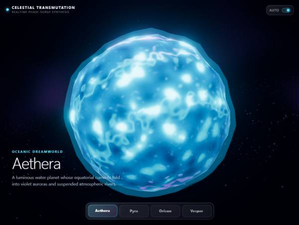 WebGL 天体行星切换特效