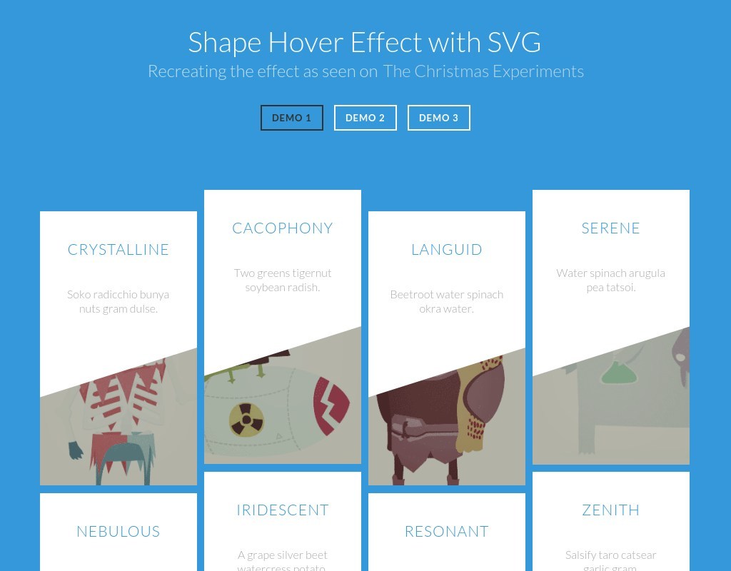html5瀑布流图片鼠标悬停svg变形动画显示标题图片