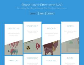 html5瀑布流图片鼠标悬停svg变形动画显示标题图片