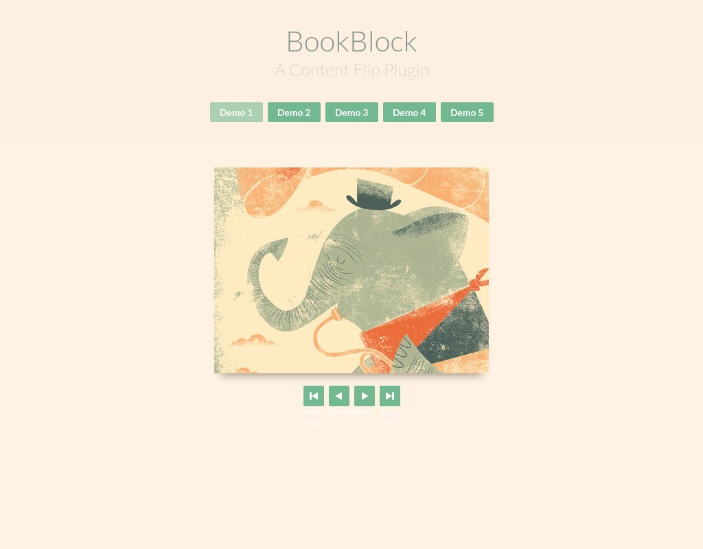 modernizr html5 jquery.bookblock圖片相冊書本3D翻頁動畫特效