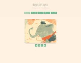 modernizr html5 jquery.bookblock图片相册书本3D翻页动画特效
