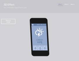 html5 css3 3D动画制作手机界面3D叠加突出动画效果