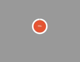 jQuery css3圆形倒数秒计时器代码