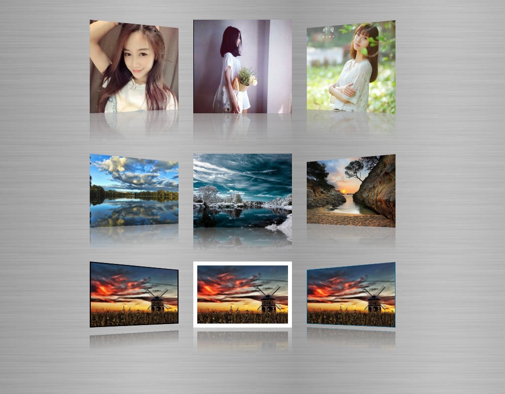 html5 canvas圖片倒影效果制作3d相冊(cè)圖片倒影效果