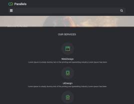 黑色的个人摄影网站html5响应式单页模板下载