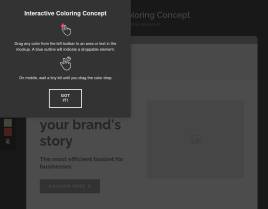 html5交互式页面颜色设置修改特效