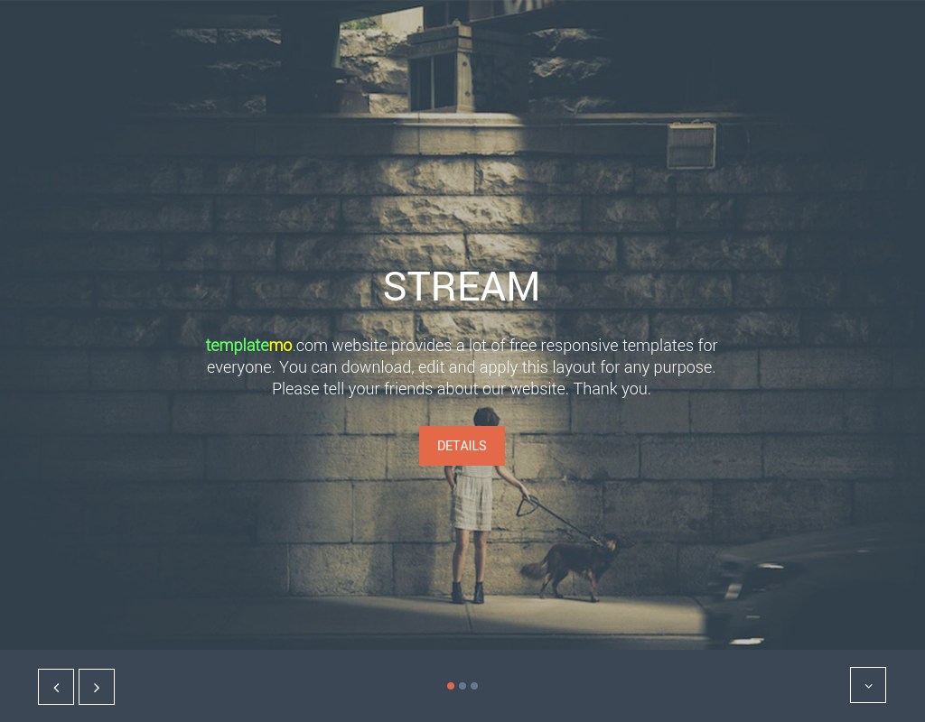 个人网站单页模板html