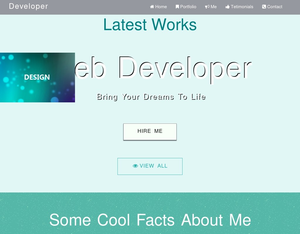绿色的html5个人简历网站响应式单页模板下载