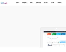 html5网络设计公司作品展示单页模板