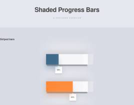 html5 css3制作3D立体进度条加载动画特效