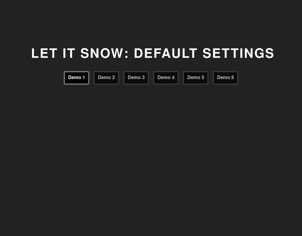 html5 canvas下雪插件制作多種下雪花動畫特效