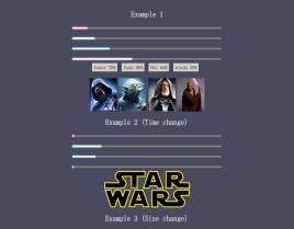 html5仿星球大战激光剑进度条动画特效