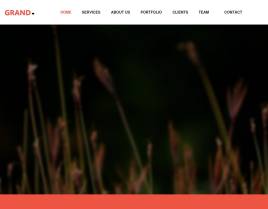 红色扁平风格的商务公司团队介绍html5动画模板