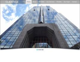 黑色宽屏的商务楼租赁公司html5视差模板