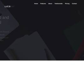 黑色宽屏的手机app软件介绍html5模板
