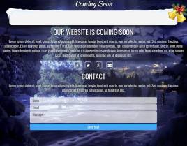html5带音乐背景的圣诞节倒计时页面模板