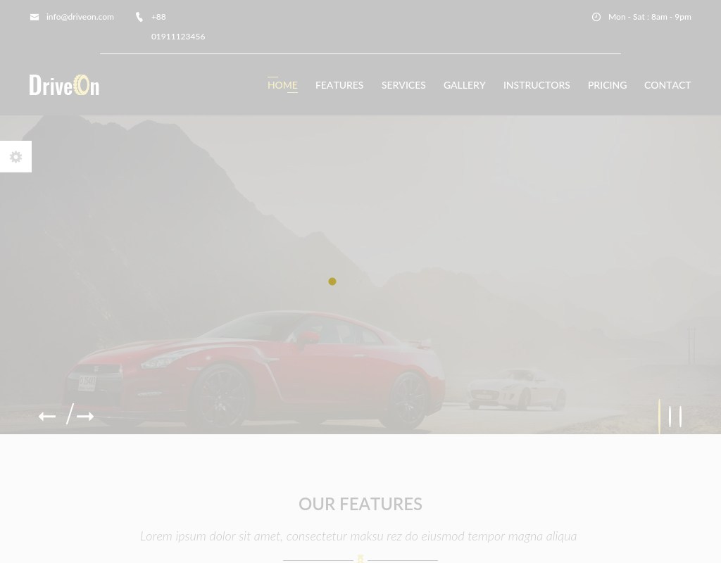 html5預約試駕汽車介紹單頁模板