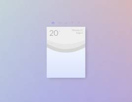 html5带日期的天气预报卡片ui设计代码