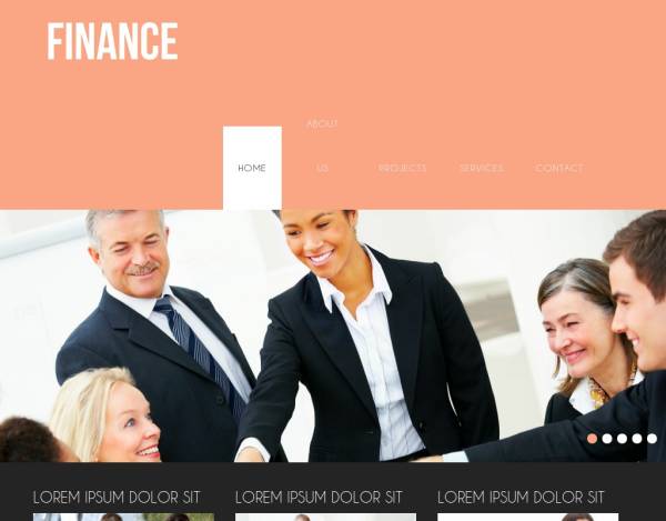 粉色大气的商务公司响应式网站模板html整站下载